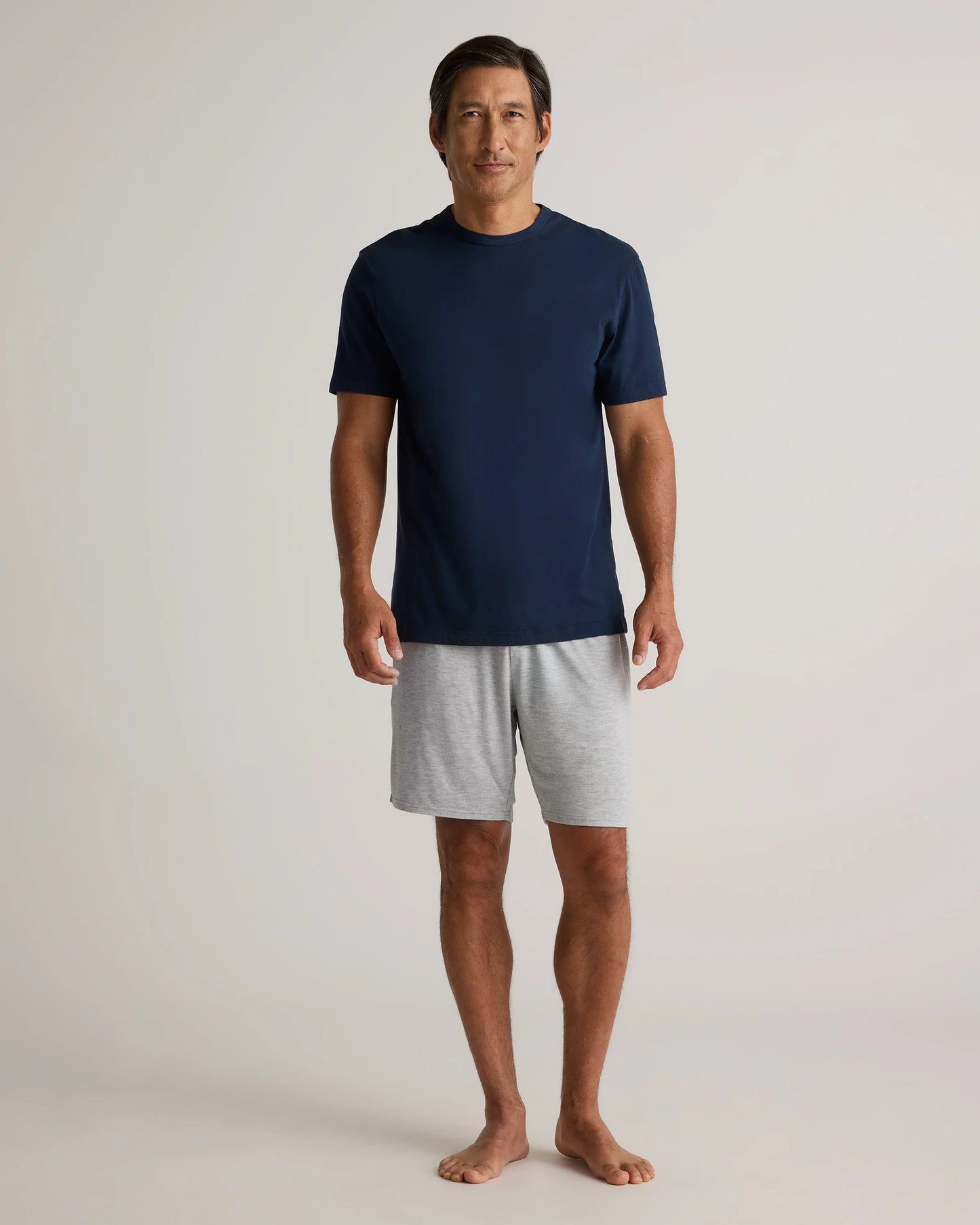 Bamboo Jersey Lounge Shorts - S / Heather Grey