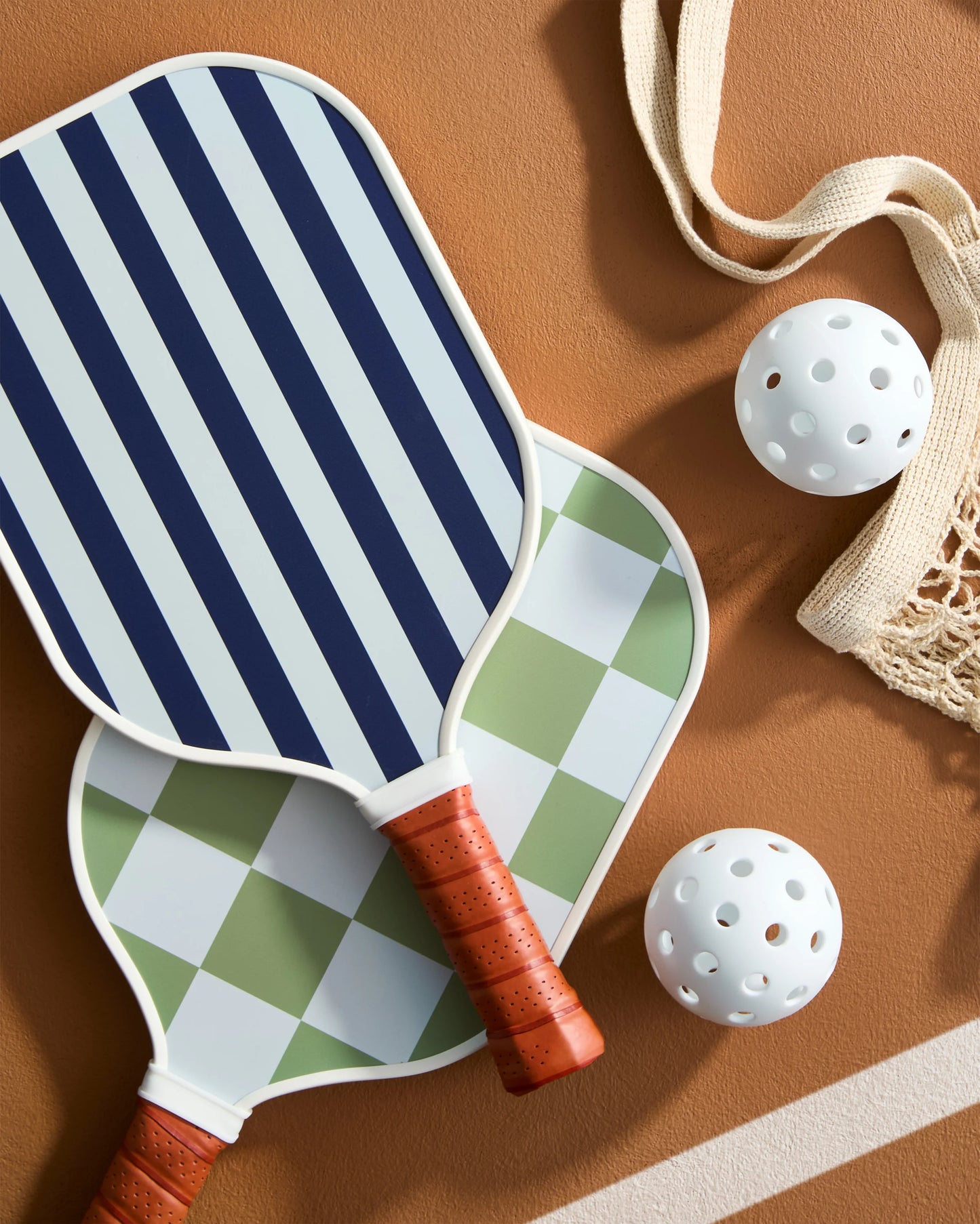 Four Paddle Pickleball Set - One Size / Navy/Sky Blue/Sage/Cantaloupe