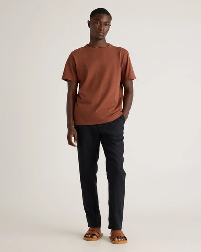 100% European Linen Pants - S / Bayberry Olive
