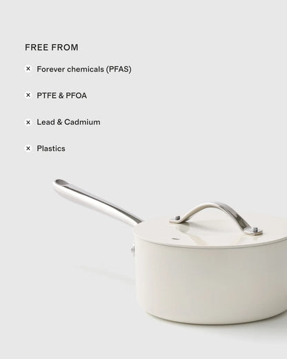 Ceramic Nonstick Saucepan: 3QT - One Size / Navy