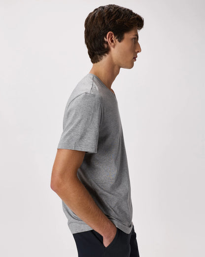 Cotton Modal V-Neck Tee - S / Deep Navy