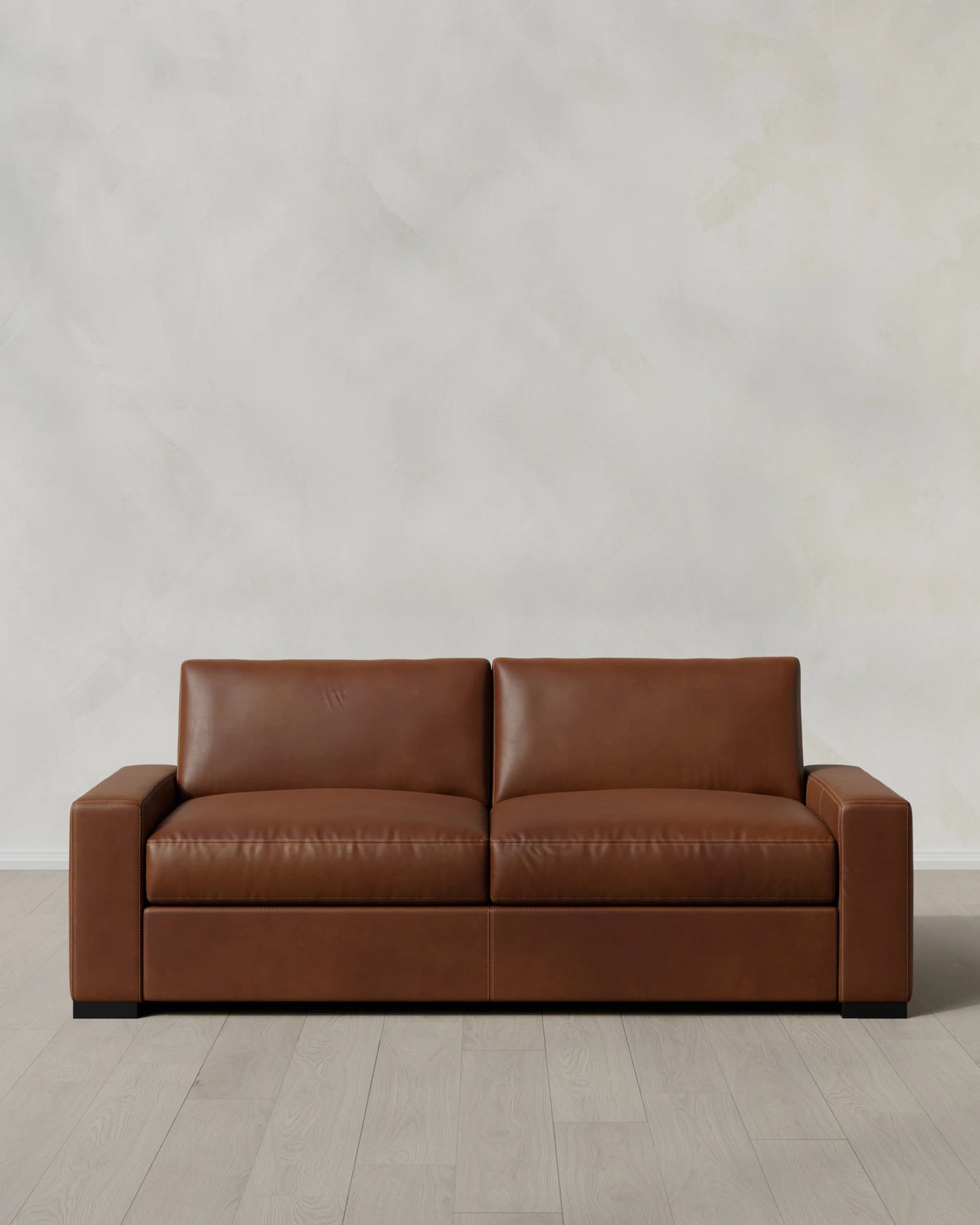 Stillman Sofa in Leather - 7ft / Auburn