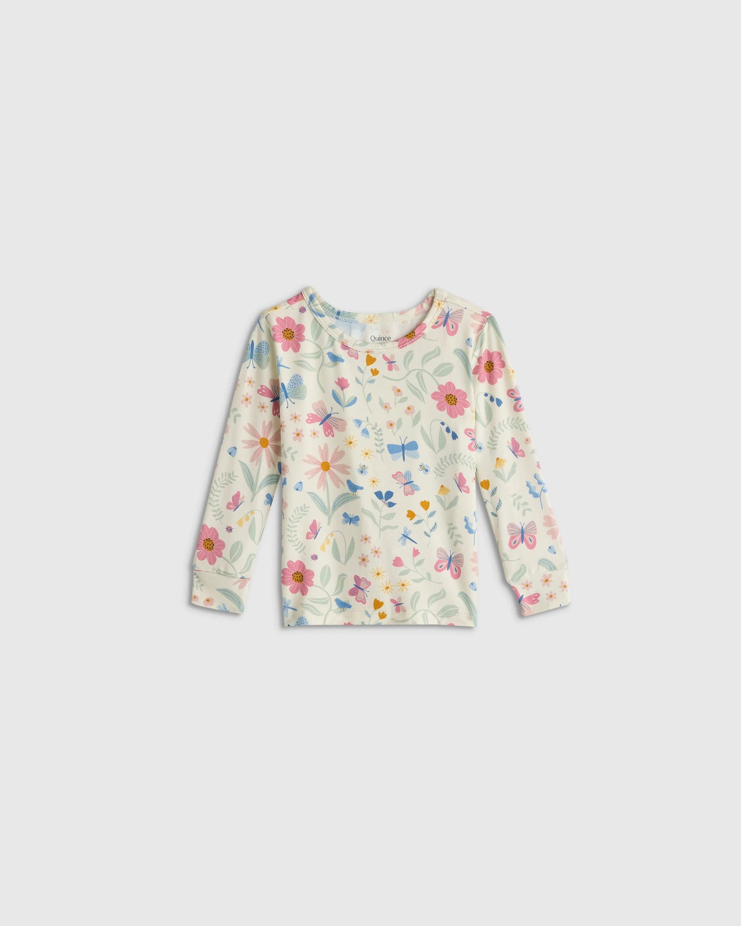 Bamboo Long Sleeve and Pant Pajama Set - 12-18M / Wildflower Dreams