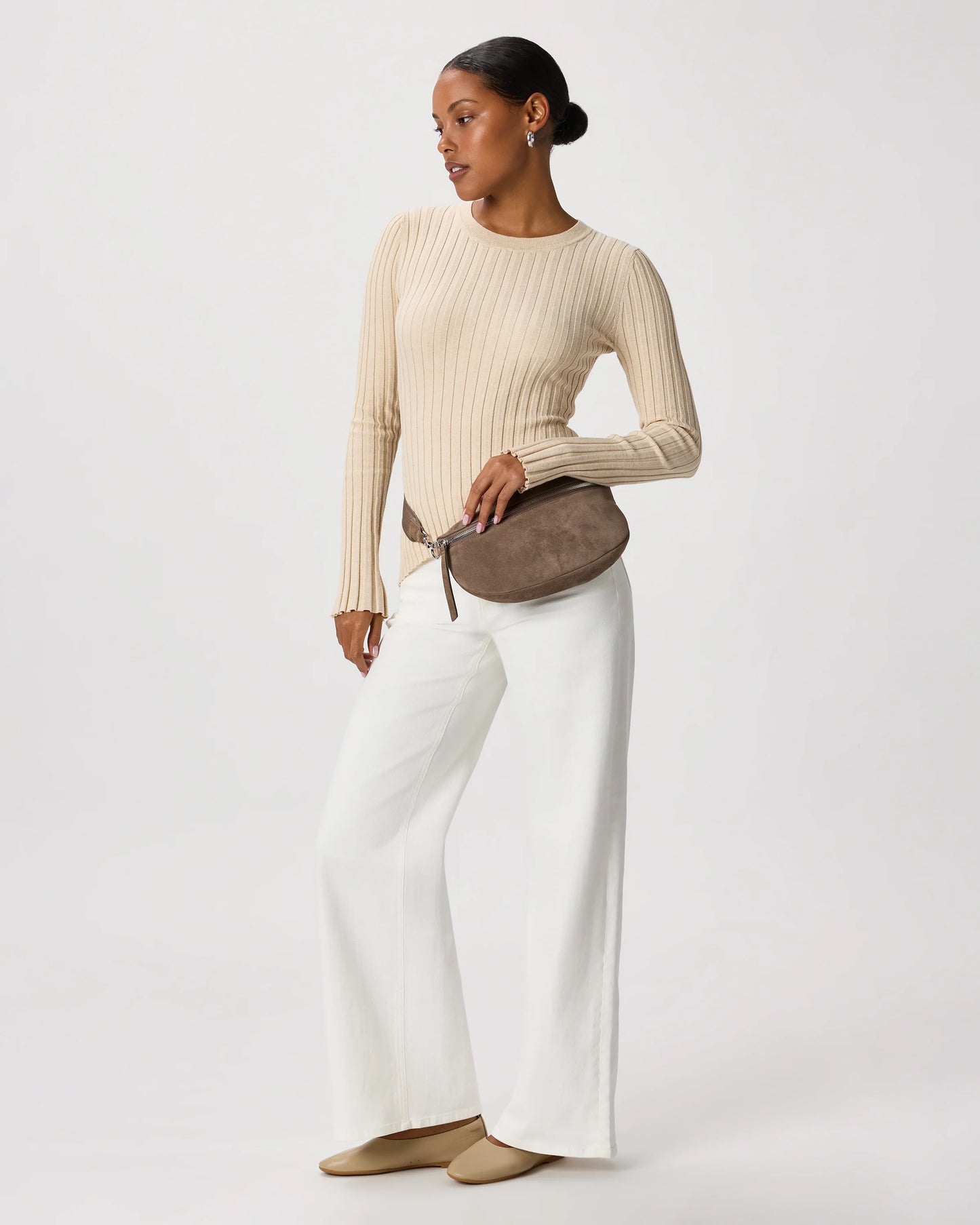 Quinn Suede Sling Bag - One Size / Whiskey