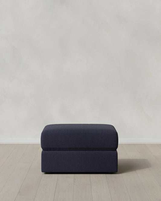 Ashford Deep Seat Ottoman in Performance Basketweave - One Size / Navy