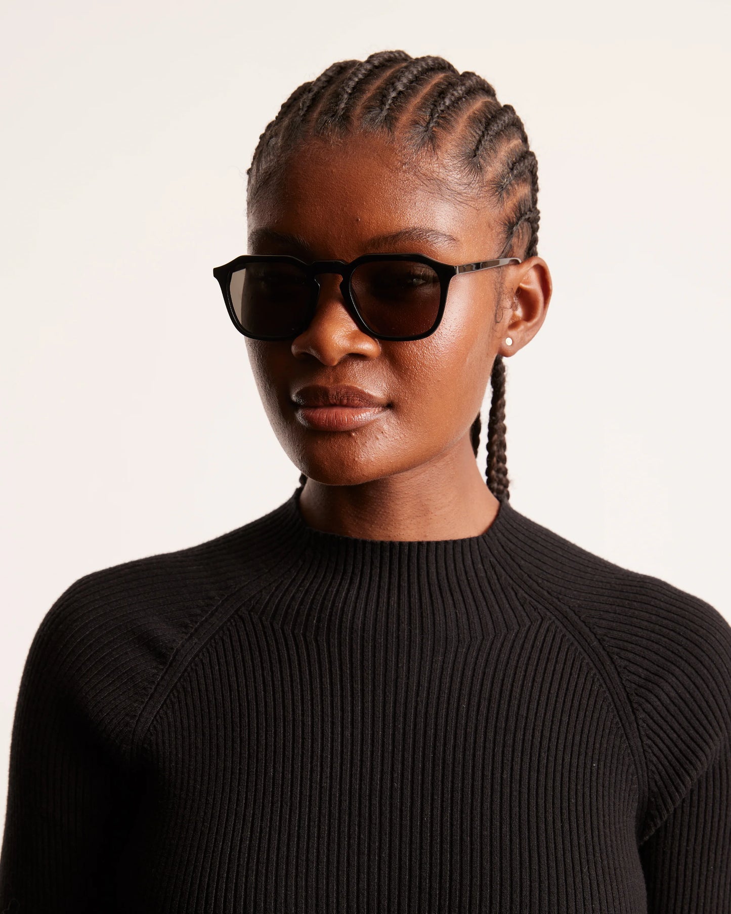 Jude Polarized Acetate Sunglasses - One Size / Black with Green lens