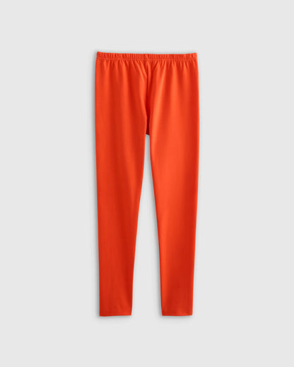 Organic Cotton Leggings - 6 / Red