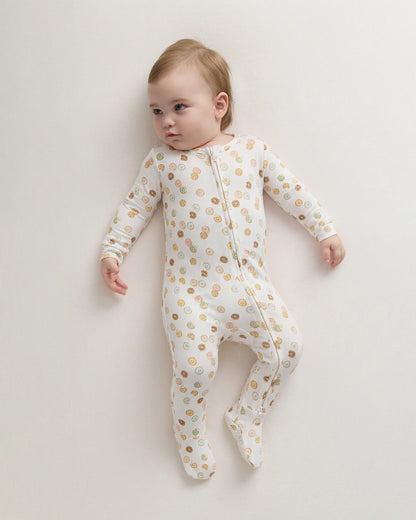 Bamboo Footie Pajama - 0-3M / Ice Cream Bears