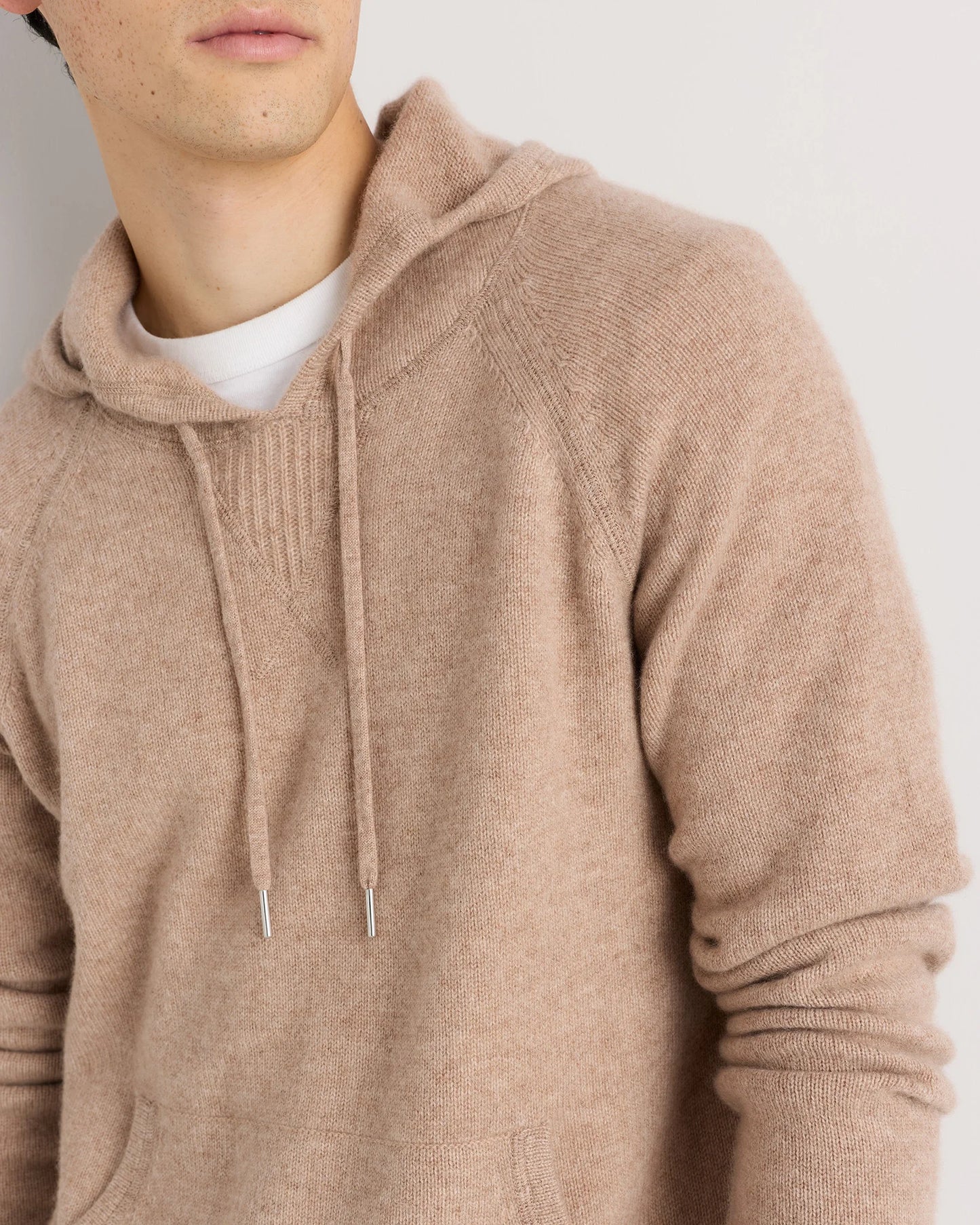 Mongolian Cashmere Pullover Hoodie - XS / Sea Spray Green