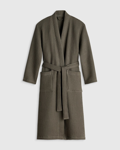 Organic Turkish Waffle Robe - XS / White