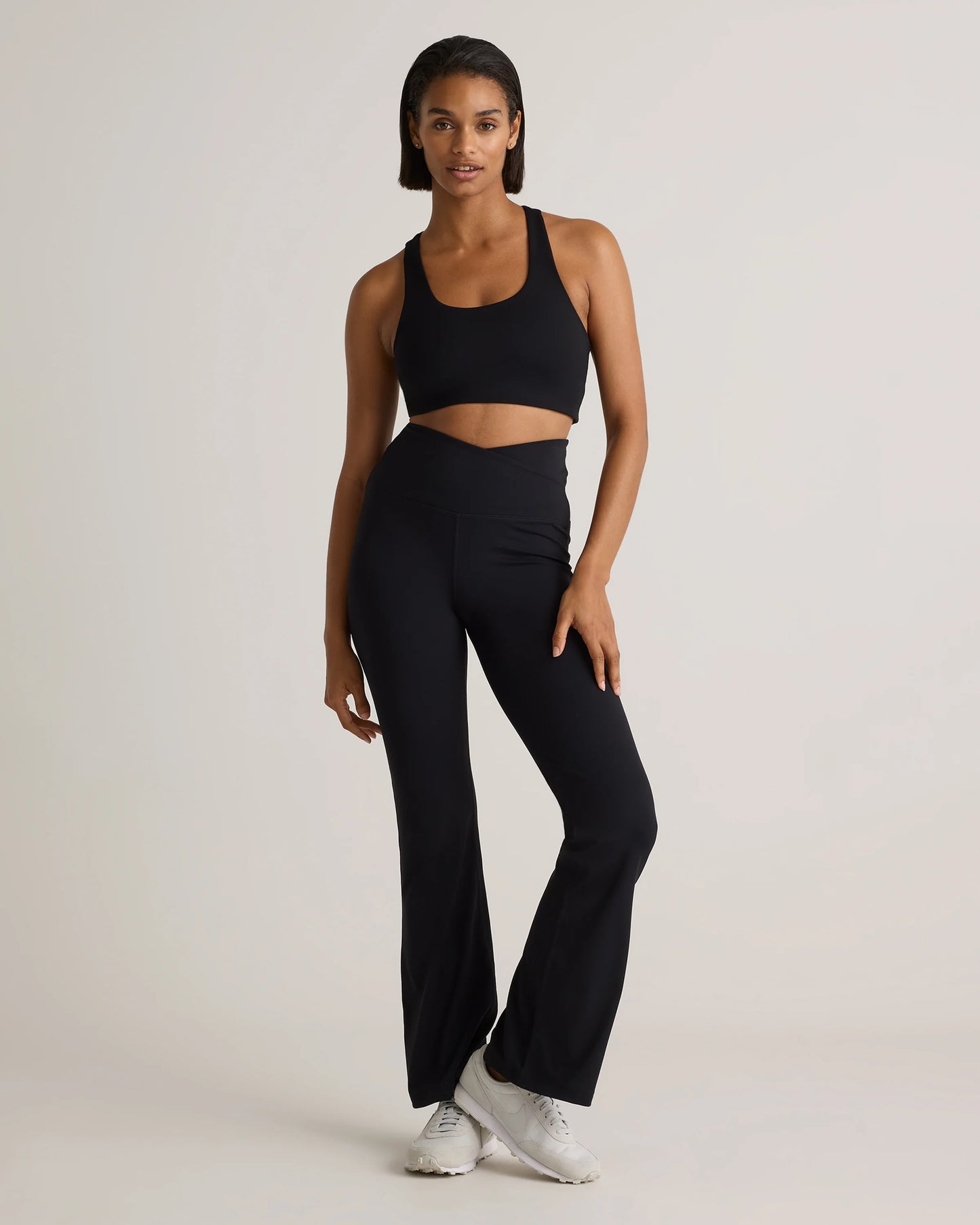 Ultra-Form High-Rise Crossover Flared Pant - XS / Black