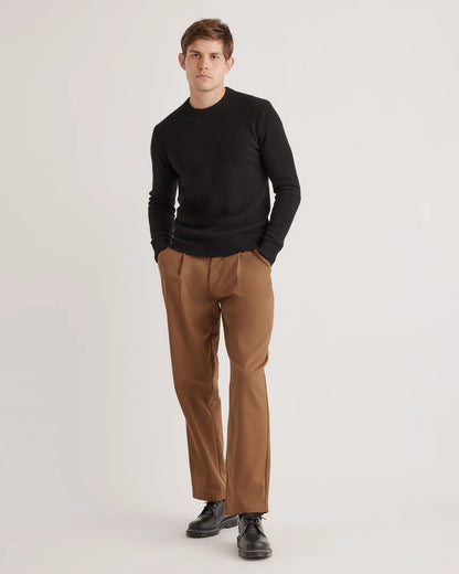 100% Yak Wool Crewneck Sweater - XS / Starry Night Navy