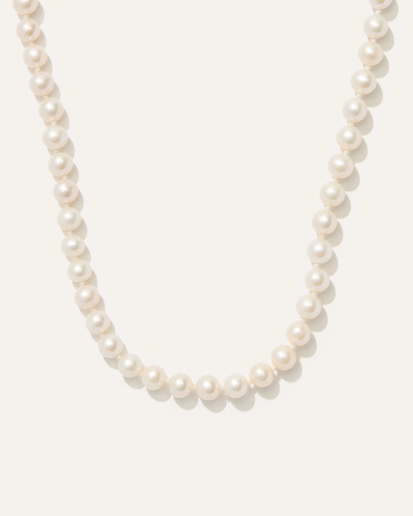 14K Gold Freshwater Cultured Pearl Strand Necklace - One Size / Yellow Gold