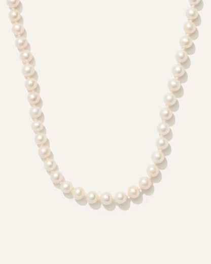 14K Gold Freshwater Cultured Pearl Strand Necklace - One Size / Yellow Gold