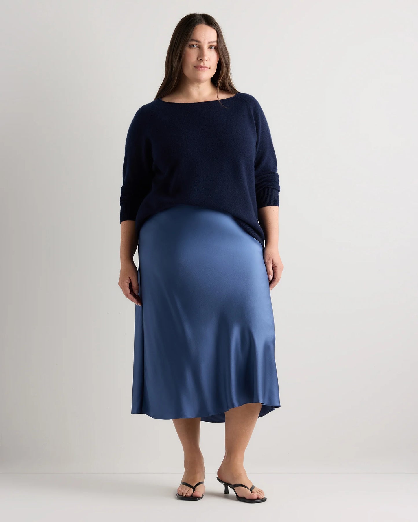 100% Washable Silk Skirt - 1X / Wine Tasting Red