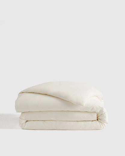 Organic Brushed Cotton Duvet Cover - Twin / Toffee