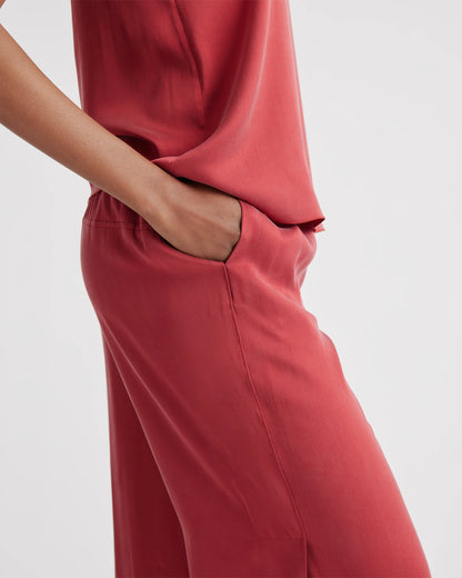 100% Washable Silk Pajama Pants - XS / Indigo