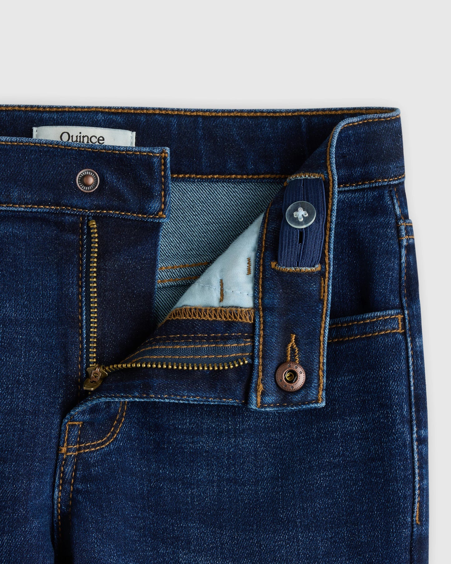 Boys Stretch Straight Jeans - 6 / Dark Wash