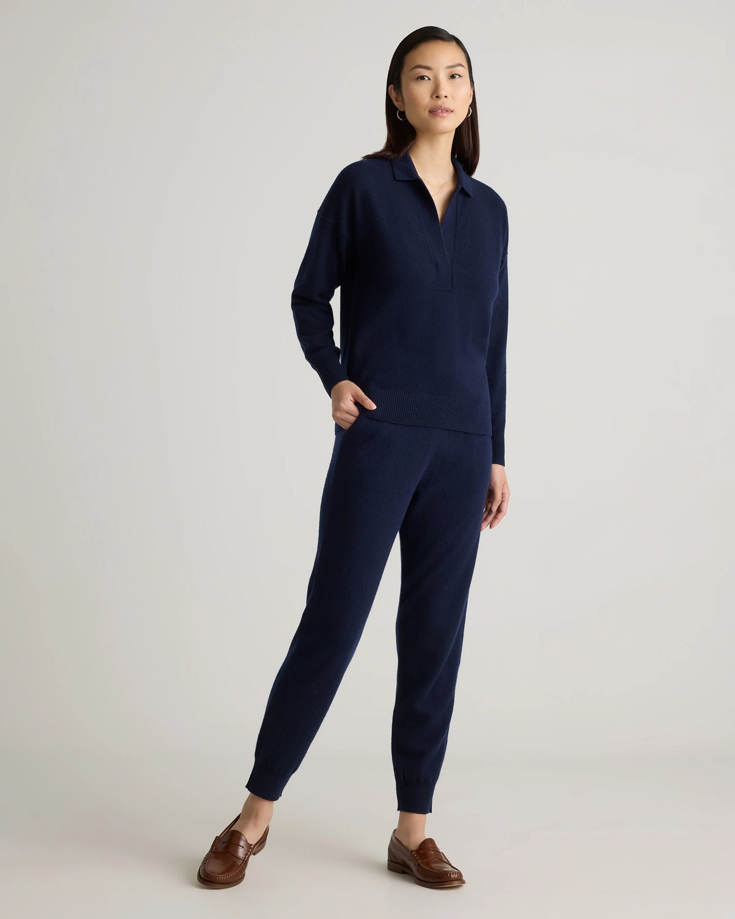 Mongolian Cashmere Sweatpants - XS / Brown