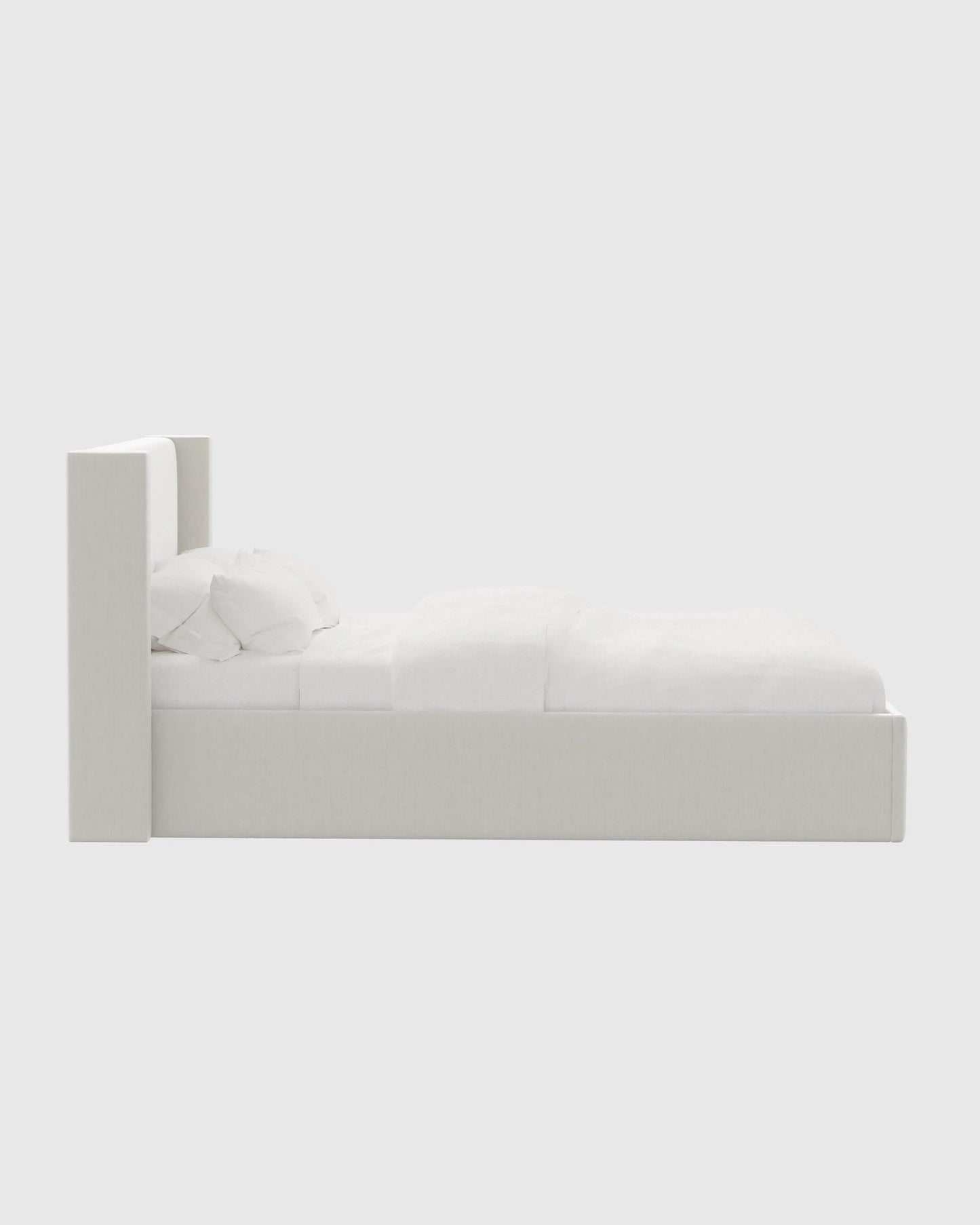 Wingback Bed in Performance Velvet - Full / Butterscotch
