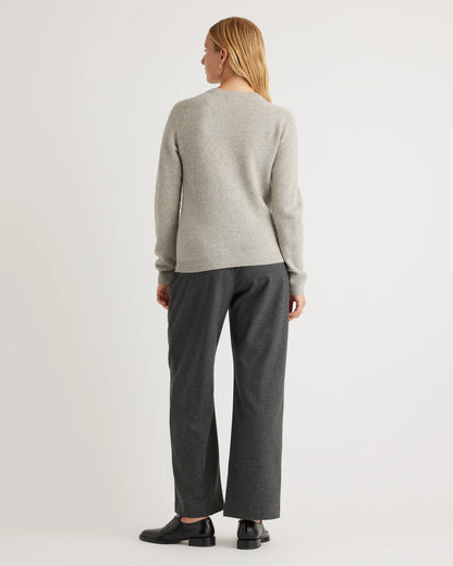 100% Yak Wool Crewneck Sweater - XS / Black
