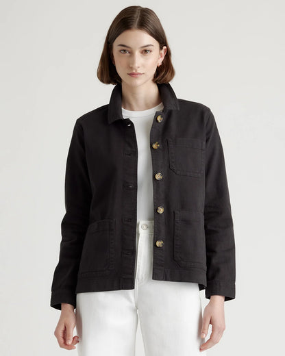 Organic Comfort Stretch Chore Jacket - XS / Vanilla