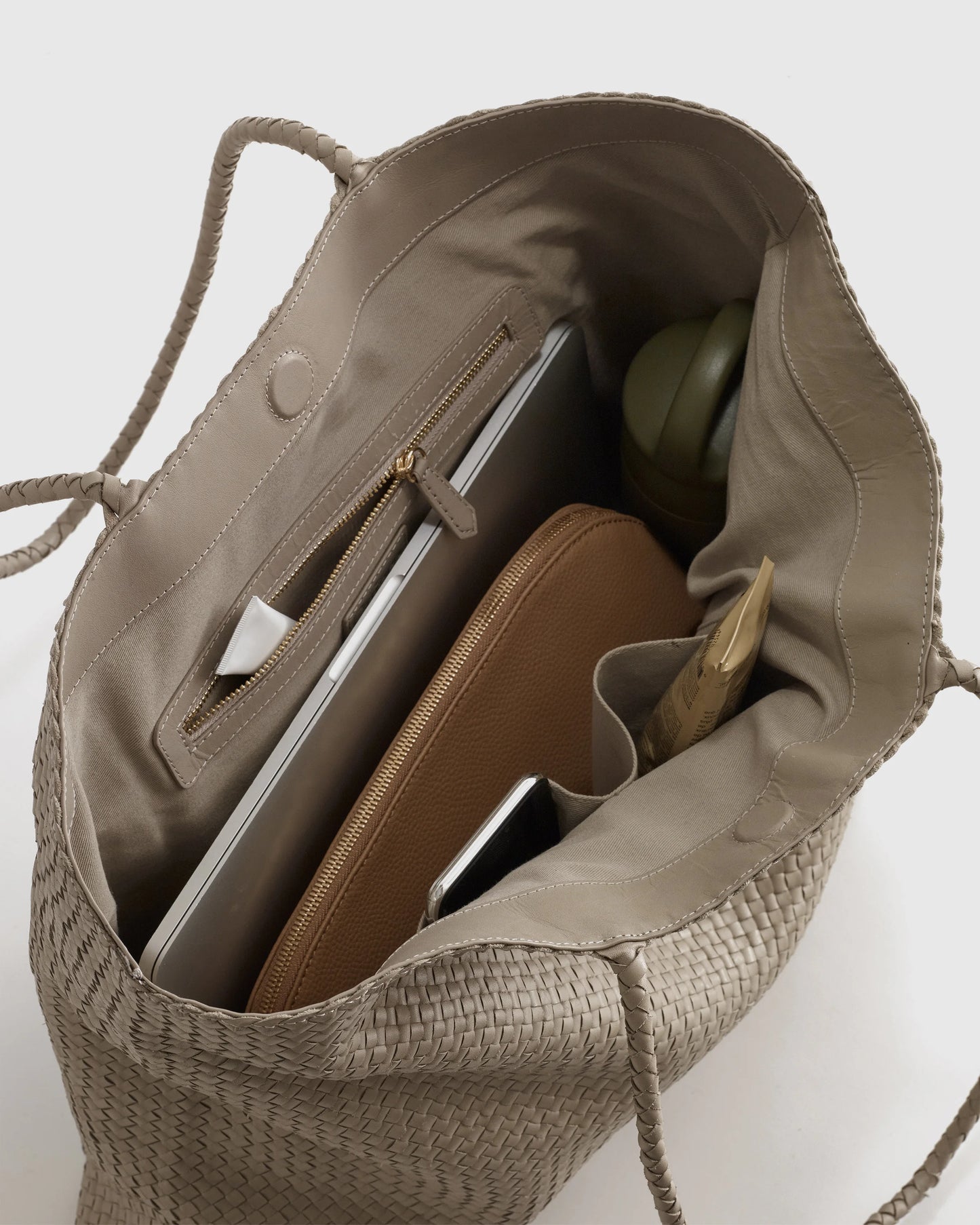 Siena Handwoven Tote - One Size / Taupe