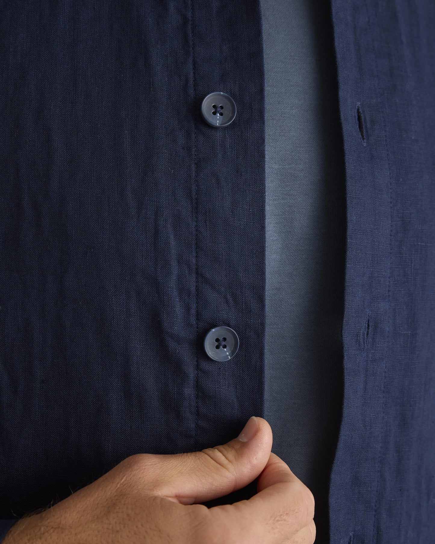100% European Linen Chore Jacket - S / Flax