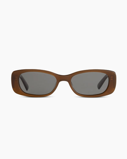 Palma Polarized Acetate Sunglasses - One Size / Black with Green lens