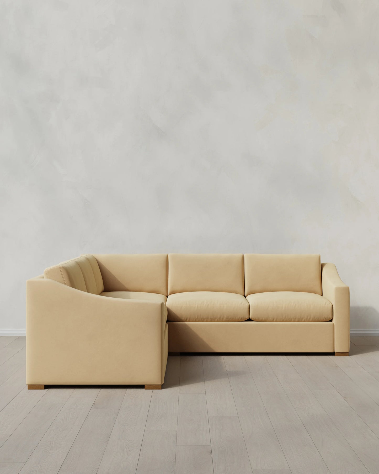 Hollis Slope Arm L Sectional in Performance Velvet - 110x110 / Gunmetal