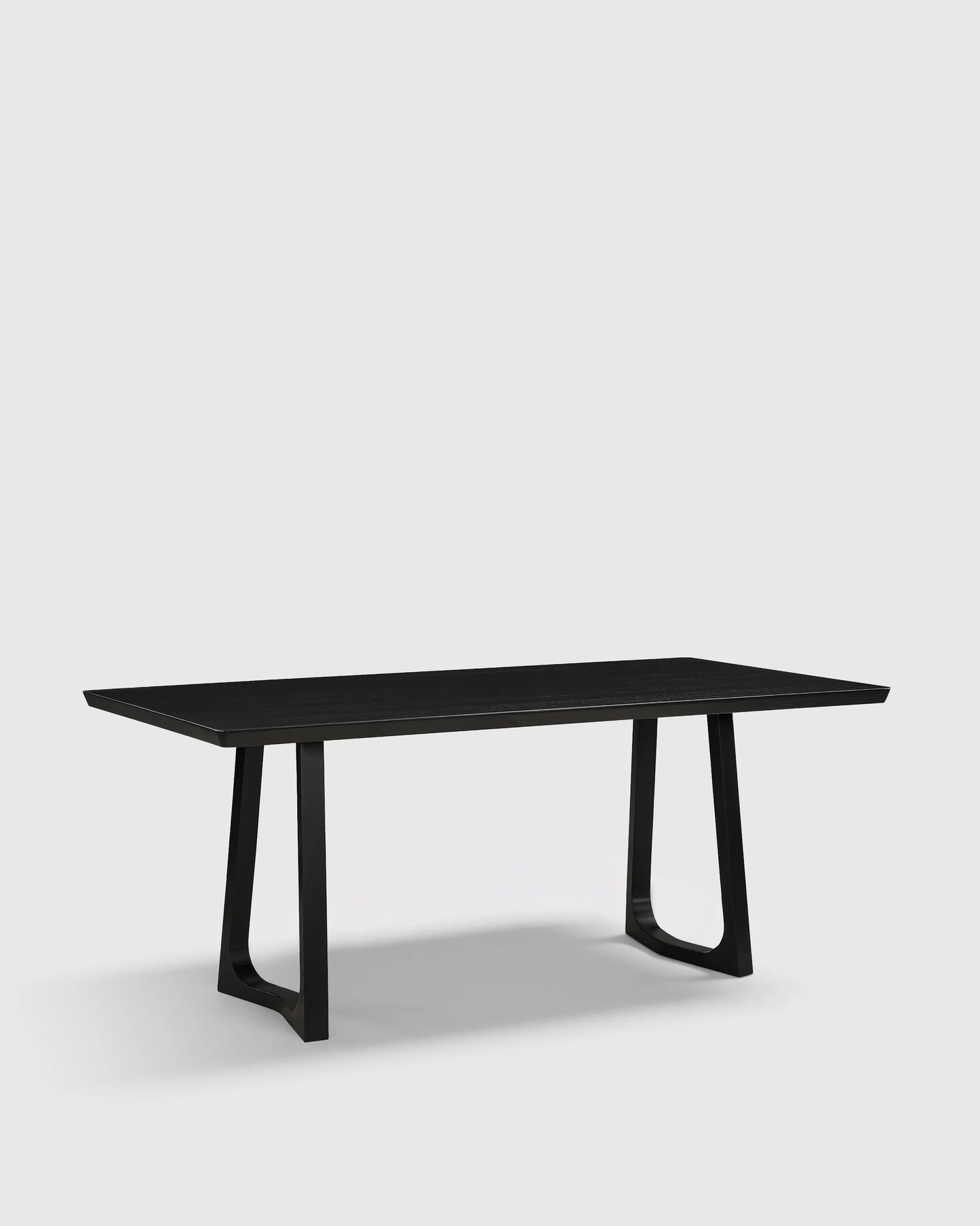 Solid Wood Midcentury Dining Table - One Size / Brown Walnut