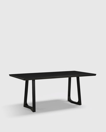 Solid Wood Midcentury Dining Table - One Size / Brown Walnut