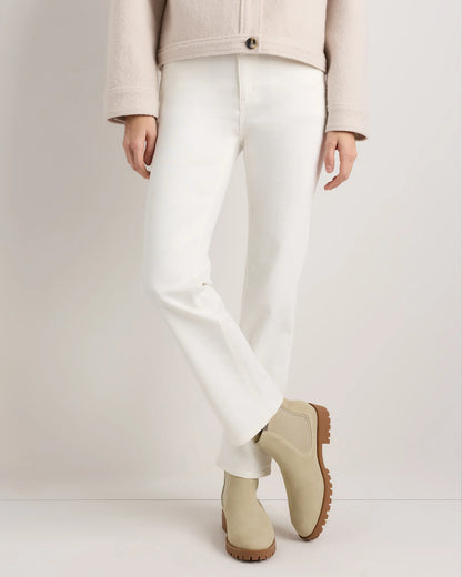 Italian Suede Lug Sole Chelsea Boot - 5 / Almond Suede