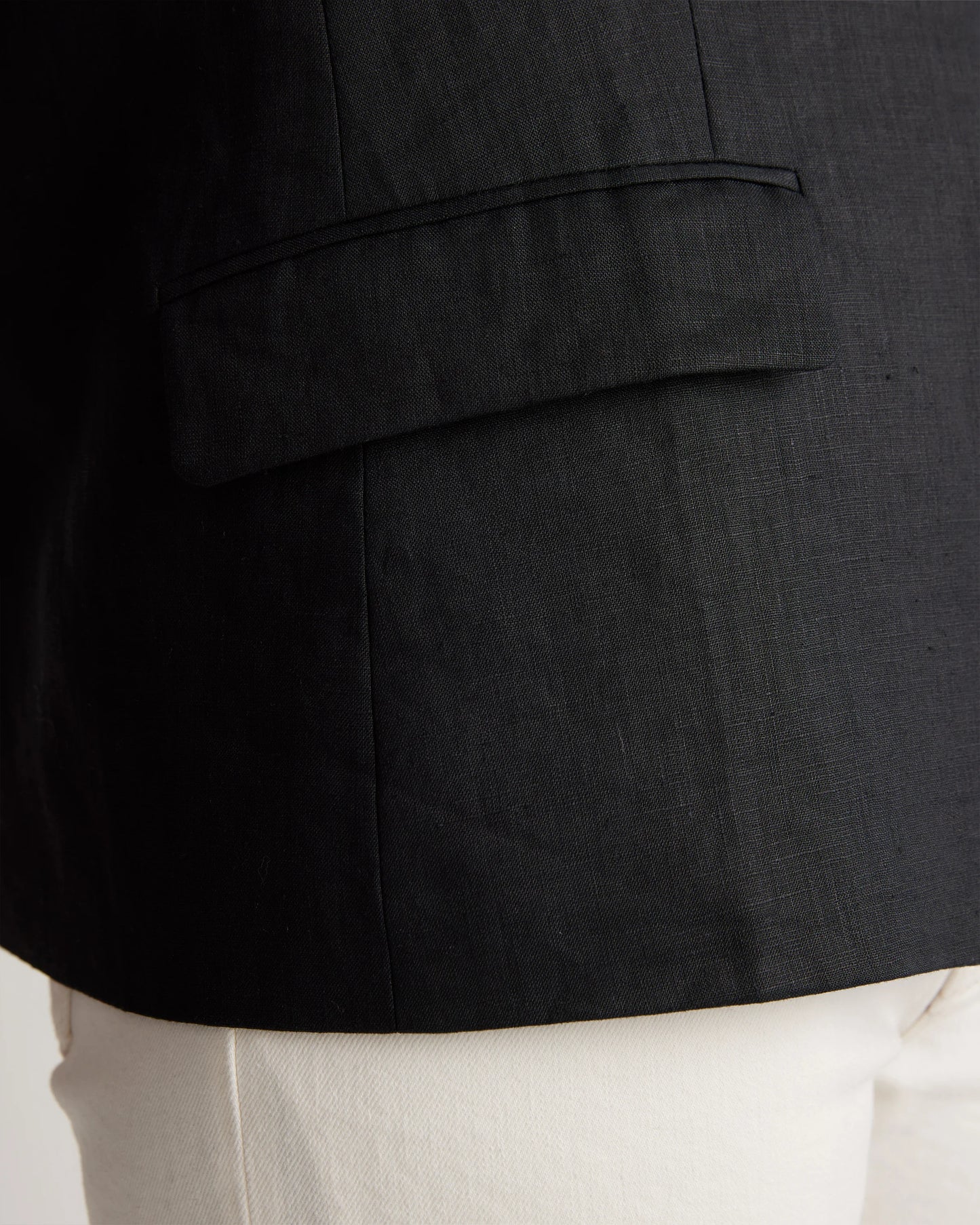 100% European Linen Structured Blazer - XS / French Blue