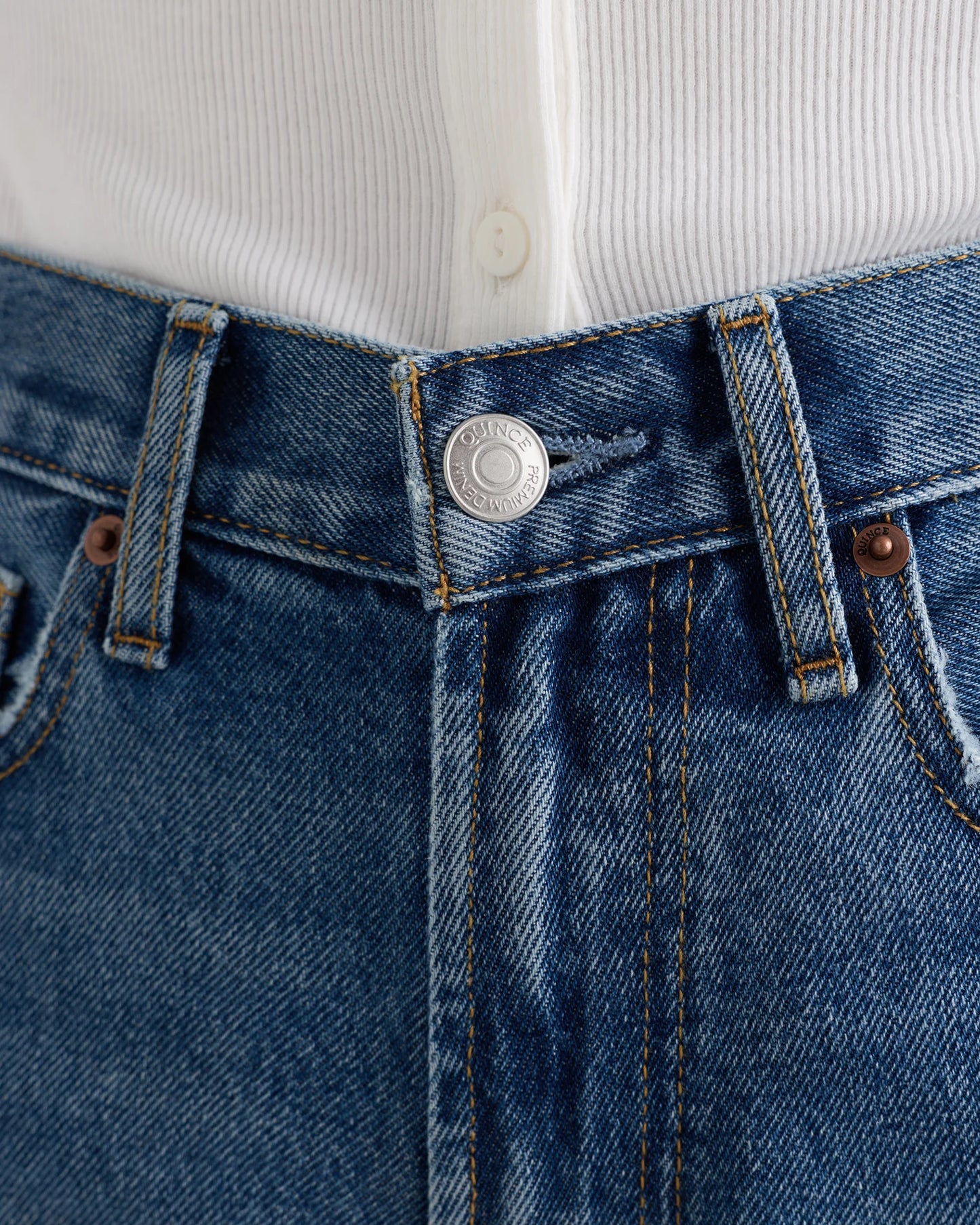Bella Rigid Straight Jeans - 24 / Powder Blue Raw Hem
