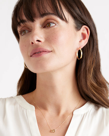 Flat Hoops - One Size / Gold Vermeil