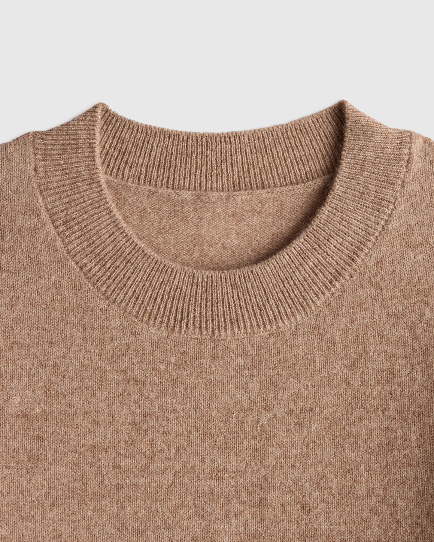 Washable Cashmere Crewneck Sweater - 6 / Heather Grey