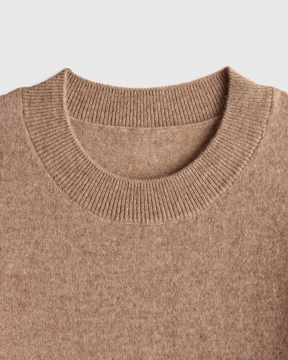 Washable Cashmere Crewneck Sweater - 6 / Heather Grey
