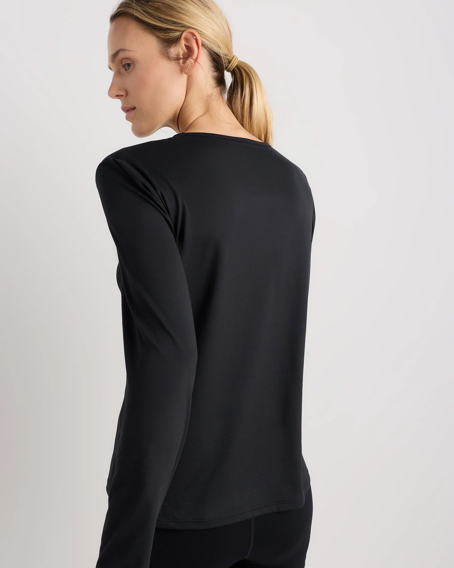 Flowknit Breeze Long Sleeve Top - XS / Heather Deep Navy