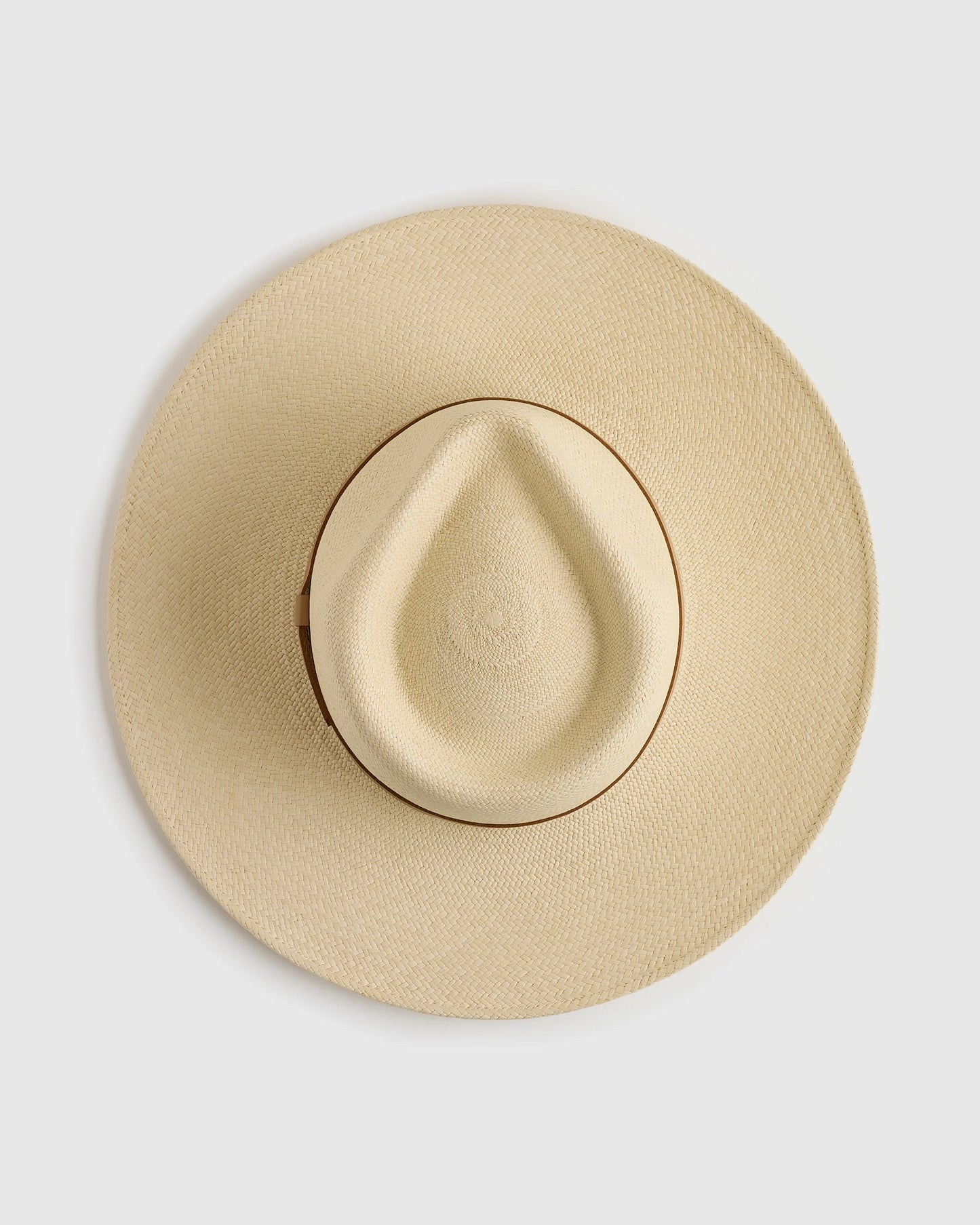 Toquilla Straw Wide Brim Panama Hat - S / Natural