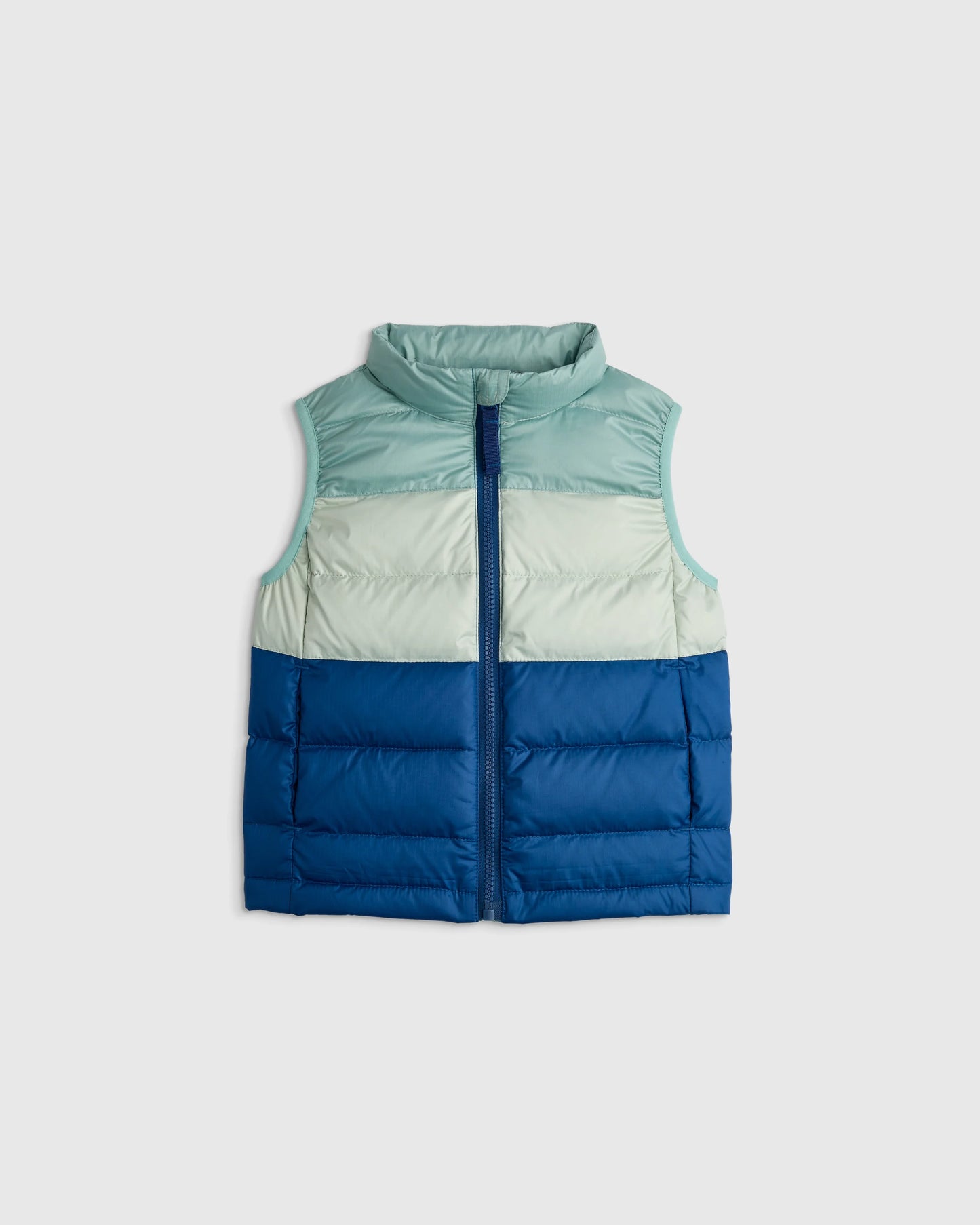 Lightweight Down Puffer Vest - 2T / Navy Mini Floral