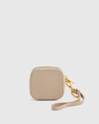 Italian Leather Zip Case - One Size / Black