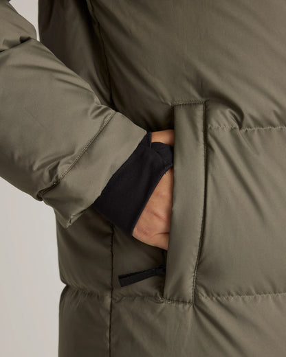 Responsible Down Long Puffer Jacket - XS / Black