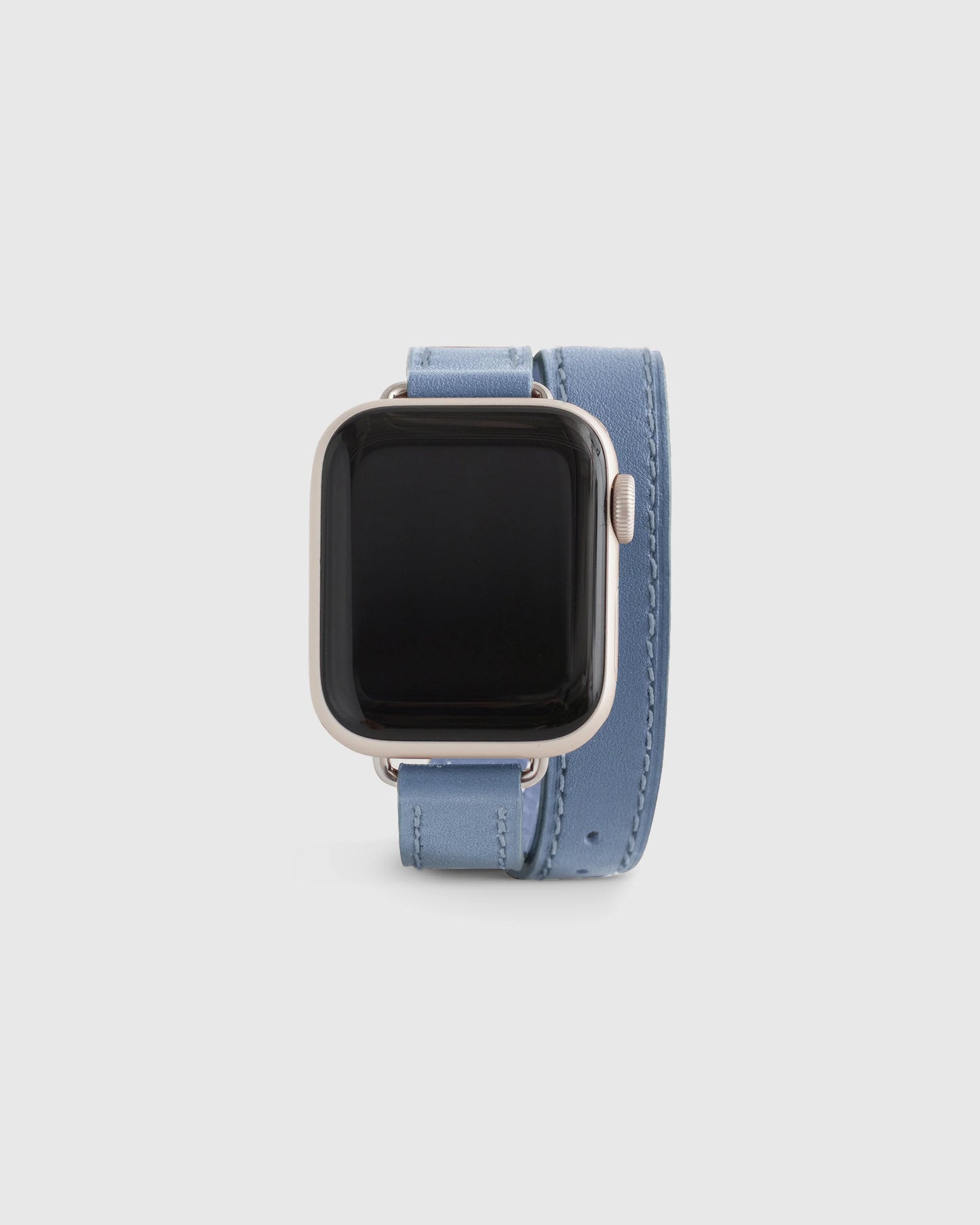 Leather Double Wrap Smartwatch Band - 38mm - 42mm / Dark Green