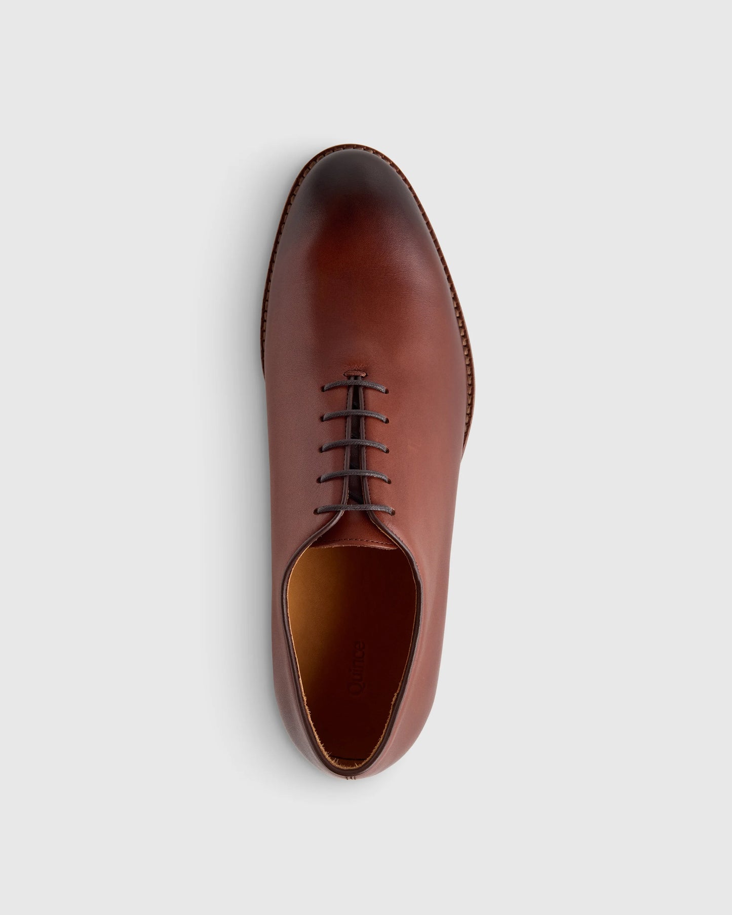 Calfskin Leather Plain Toe Oxford - 7 / Black