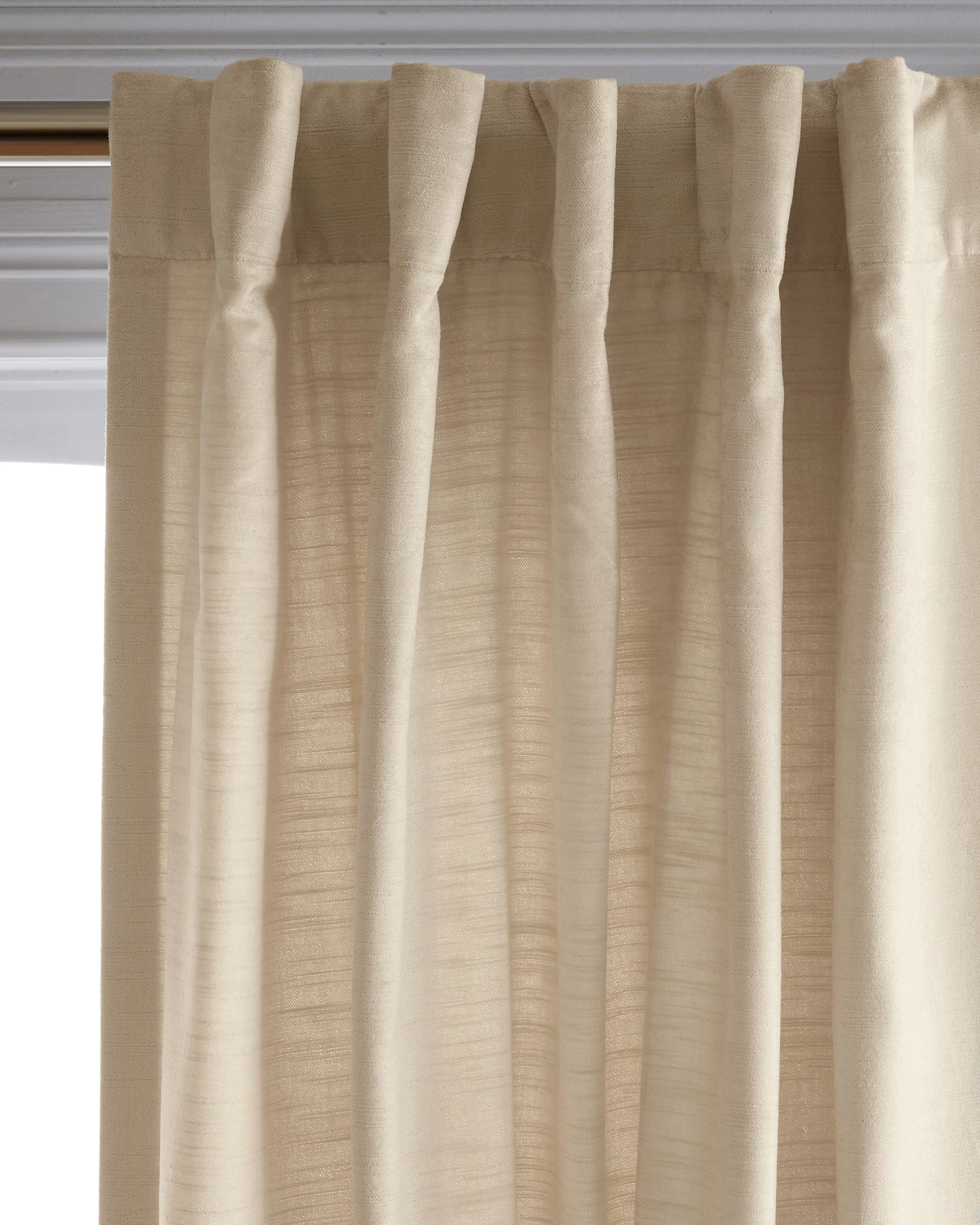 Luster Velvet Curtain - Single Panel - 48x84 / Champagne