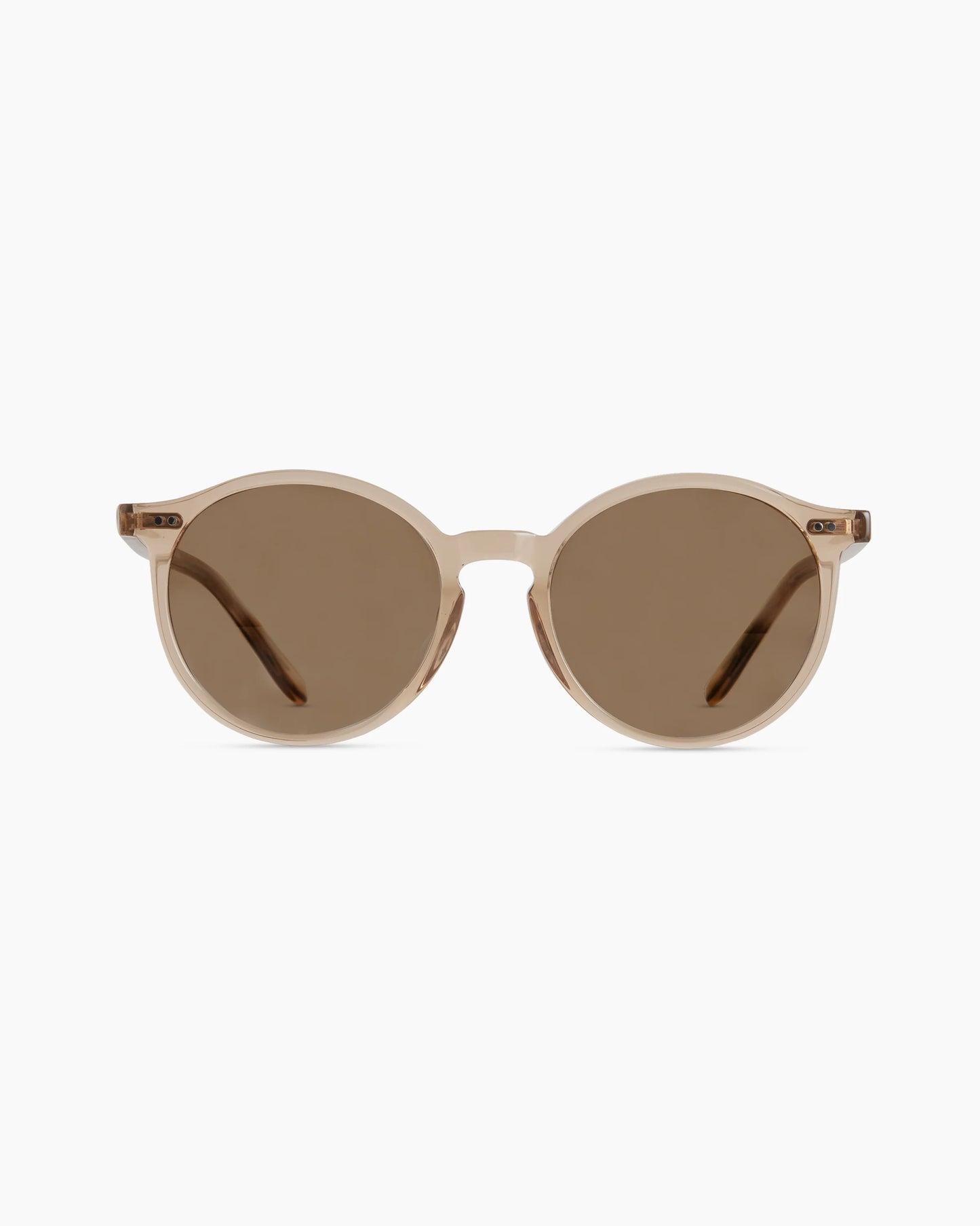 Brixton Polarized Acetate Sunglasses - Standard / Clear Taupe with Brown lens