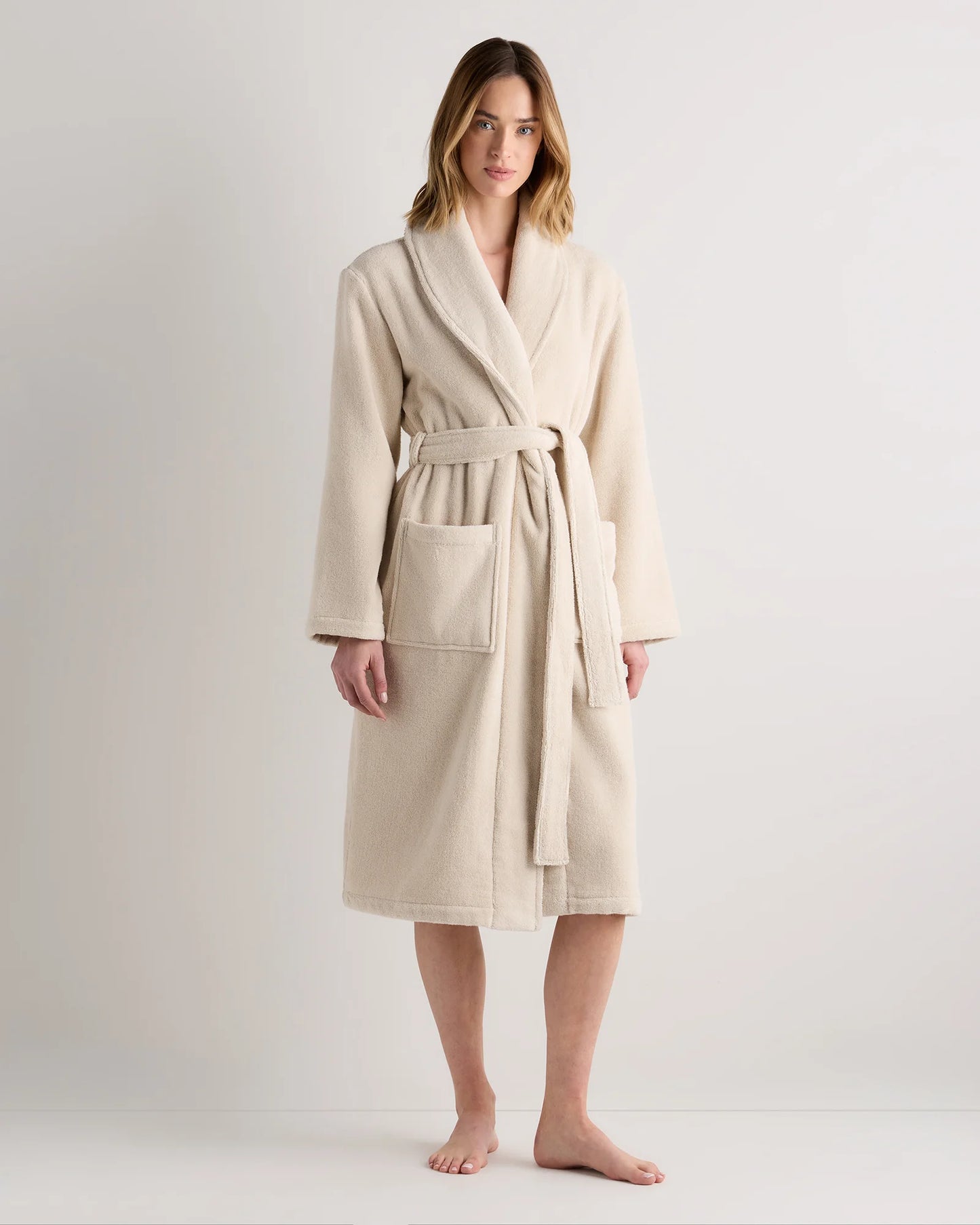 Turkish Cotton Terry Robe - XS / White