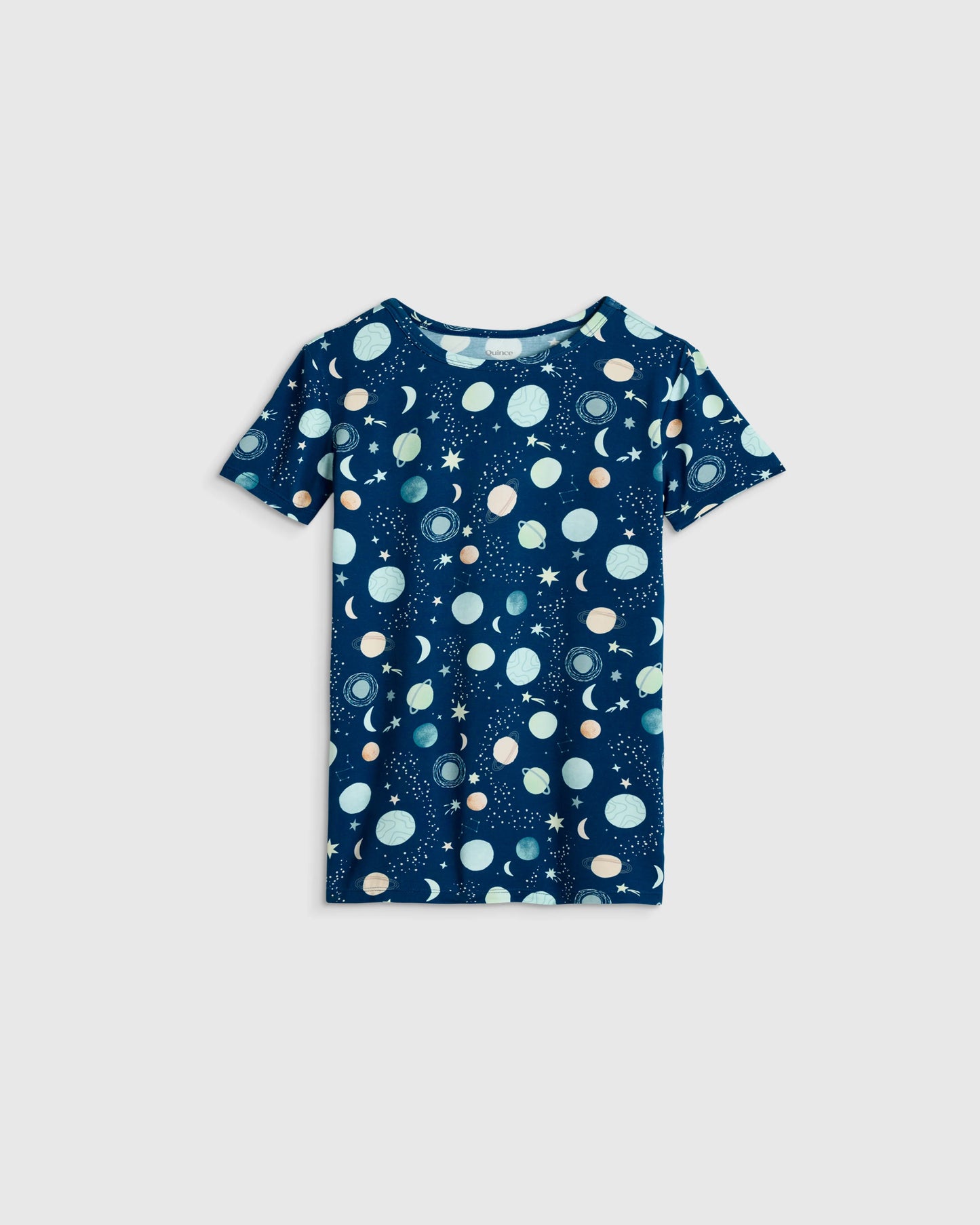 Bamboo Short Sleeve and Shorts Pajama Set - 2T / Lavender Hearts