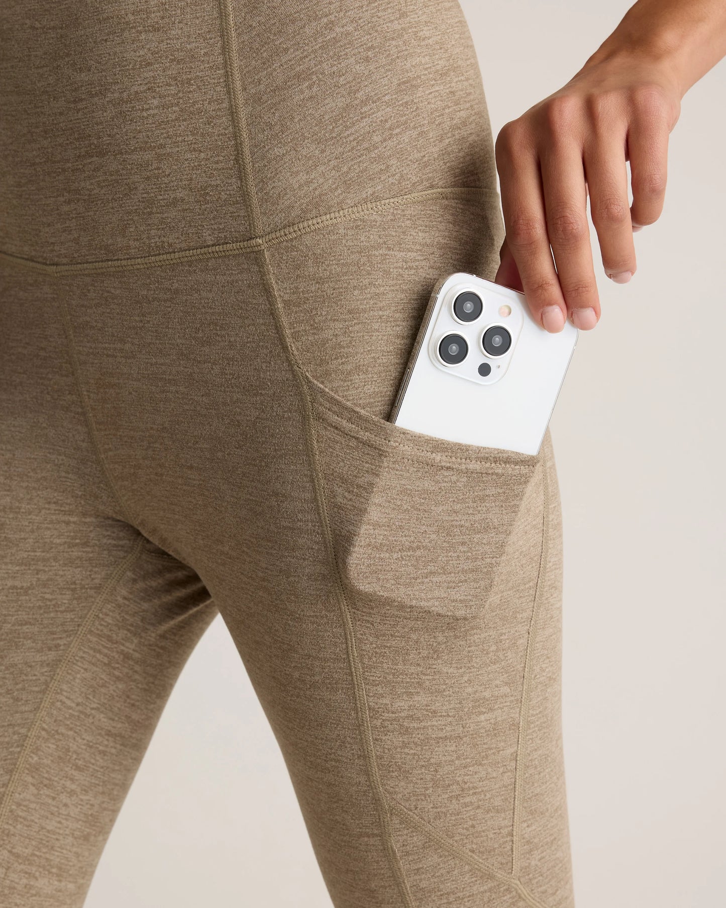 Ultra-Soft High-Rise Pocket Legging - XS / Heather Espresso